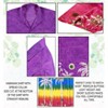 LA LEELA Men's Summer Vacation Short Sleeve Button Down Hawaii Shirts Party Beach Hawaiian Front Pocket Shirts - 3 of 4