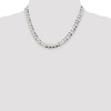 Black Bow Jewelry Men's 8.5mm Sterling Silver Solid Flat Curb Chain Necklace - 2 of 4