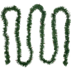 Northlight 18' x 3" Pre-Lit Pine Two-tone Artificial Christmas Garland, Multicolor Lights - 1 of 4