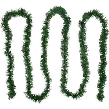 Northlight 18' x 3" Pre-Lit Pine Two-tone Artificial Christmas Garland, Multicolor Lights