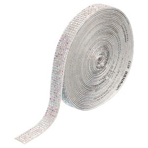 Unique Bargains Self-Adhesive Crafts Decorations Crystal Rhinestone Diamond Ribbons - 1 of 4