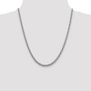 Black Bow Jewelry 4.3mm, 14k White Gold Hollow Wheat Chain Necklace - 2 of 4