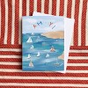 USA Sailboat Greeting Card & Enambel Pin by Ramus & Co - 2 of 4