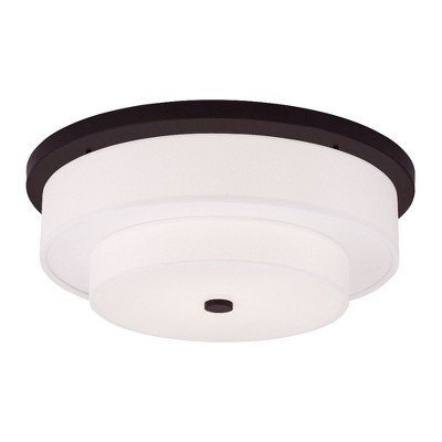 Livex Lighting Meridian 4 - Light Flush Mount in  Bronze