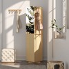 Famapy Light-colored Multi-functional Small Storage Cabinet Entrance Cabinet: Space-saving, with Mirror.Entryway Bench Hall Tree - 2 of 4