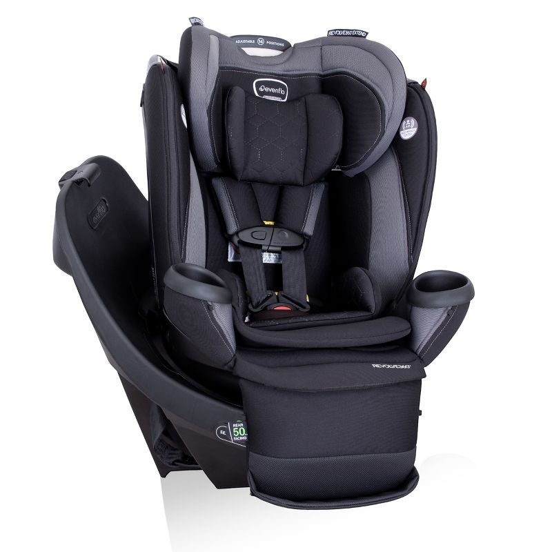 Evenflo Revolve 360 Extend All-in-One Rotational Convertible Car Seat with Quick Clean Cover, 6 of 37