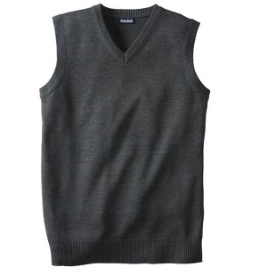 KingSize Men's Big & Tall Lightweight V-Neck Sweater Vest - 1 of 4