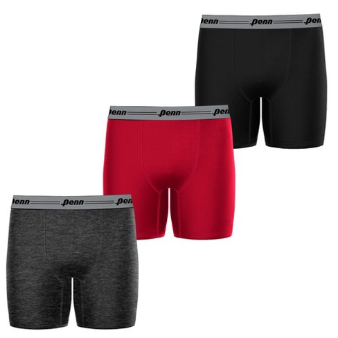 Penn 3 Pack Mens Boxer Briefs Breathable Cotton Underwear For Men Cotton  Stretch Mens Underwear : Target