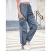 Whizmax Cargo Jogger Parachute Pants For Women Casual Baggy Low  Waist Drawstring Light Y2K Pants - 2 of 4