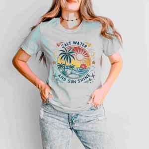 Simply Sage Market Salt Water And Sun Shine Circle Short Sleeve Tee - 1 of 4