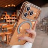HTUTWOO for iPhone 17/Air/Pro/Max Magnetic Glitter Case, Clear Sparkle Diamond Camera Protection Phone Cover, Built-in Lens Protector - 2 of 4
