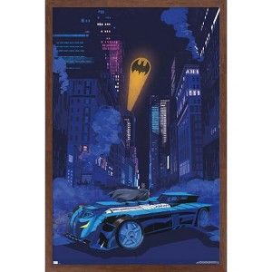 Trends International DC Comics - Batman - Skyline Bat Signal Framed Wall Poster Prints - 1 of 4