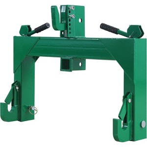 Coucheta 3 Point Quick Hitch, 3000 Lbs 3-Pt Attachments with 2" Receiver Hitch Adaptation to Category 1 & 2 Tractors with 5 Level Adjustable Bolt - 1 of 4