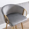 CAVINAS 30 Inch Bar Stools Counter Height,Set of 2,Upholstery Barstools with Chrome Footrest&Velvet Backrest,Counter Stools for Kitchen - 2 of 4