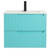 Citiscape Modern Bathroom Vanity with Textured Drawer Fronts - 3 of 4