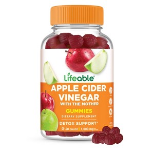 Lifeable - Apple Cider Vinegar - with the Mother - Adult - 60 Gummies - 1 of 4