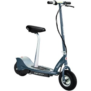 Razor E300S Seated Electric Scooter, Kids Ages 13+, 9" Pneumatic Tires, Seat, Up to 15 mph, 40 min of Ride Time, for Riders up to 220 lbs, Matte Grey - 1 of 4