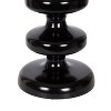 Kate and Laurel Fondi Metal Side Table, 12x12x21, Black - 4 of 4