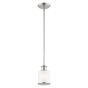 Livex Lighting Middlebush 1 - Light Pendant in  Brushed Nickel - 1 of 1