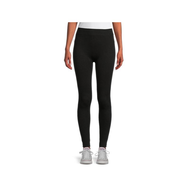 Women's High-Waisted Terry-Lined Leggings for Casual Wear, Workout and Yoga, 1 of 4