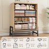 Jojoka 4 Dresser for Bedroom,38.6" Tall Dresser,Tall Drawer with Storage for Living Room - 4 of 4