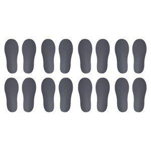 Unique Bargains Home Classroom Floors Stairs Decal PVC Footprint Sticker 8 Pairs - 1 of 4