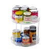 LunaLulinlk 2 Tier Lazy Susan Turntable Spice Rack Organizer for Kitchen Cabinet, Decorative Trays for Cupboard, Pantry - 3 of 4