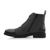 Polar Fox Mens Brooke MPX806061 Lace-up HIgh Top Two-Tone Fashion Dress Boots with Zipper Closure - 4 of 4