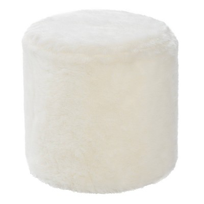 faux fur ottoman target