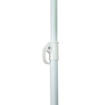 Green and White 60" Portable Nylon Beach Umbrella