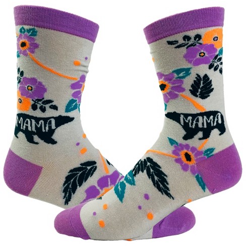 Crazy Dog T-Shirts Womens Mama Bear Socks Funny Mothers Day Footwear - image 1 of 4