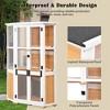 Mini Greenhouse Storage Shed: 63" Height, Wood, Waterproof and Secure - 4 of 4