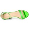 Allegra K Women's Glitter Ankle Strap Chunky Heels Sandals - 4 of 4