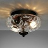 YIYIBYUS 2-Light Mid-Century Glass Simple Urn Flush Mount - Bronze - 2 of 4