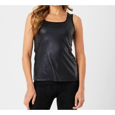 Women's Vegan Leather Tank - Angel Apparel