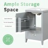 Whisen Bathroom Vanity with Sink, Vanity Cabinet with Soft Closing Door, Storage Rack and Drawer - 4 of 4