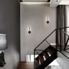 Rennnsan Drevara 13"H Hardwired Linear Modern LED Dimmable Wall Sconce in Black - 2 of 4
