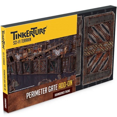 TinkerTurf Sci-Fi: Perimeter Gate Add-On - Abandoned Theme