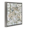 Stupell Industries Chickadee Birds on Branches Floating Frame Canvas Art, Gray, 18" x 18" - 2 of 4