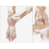 INSPIRE CHIC Women's Sun Cover Arm Stretch Cooling Tie-Dye Compression Sleeves Gloves 1Pair - 3 of 4