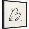 Amanti Art Laundry Script II by Jess Aiken Canvas Wall Art Print Framed 16 x 16-in. - 3 of 4