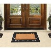 A1HC Natural Coir and Rubber Black Floral Border 18"x30" Long Lasting Front Door Entry Doormat - 2 of 4