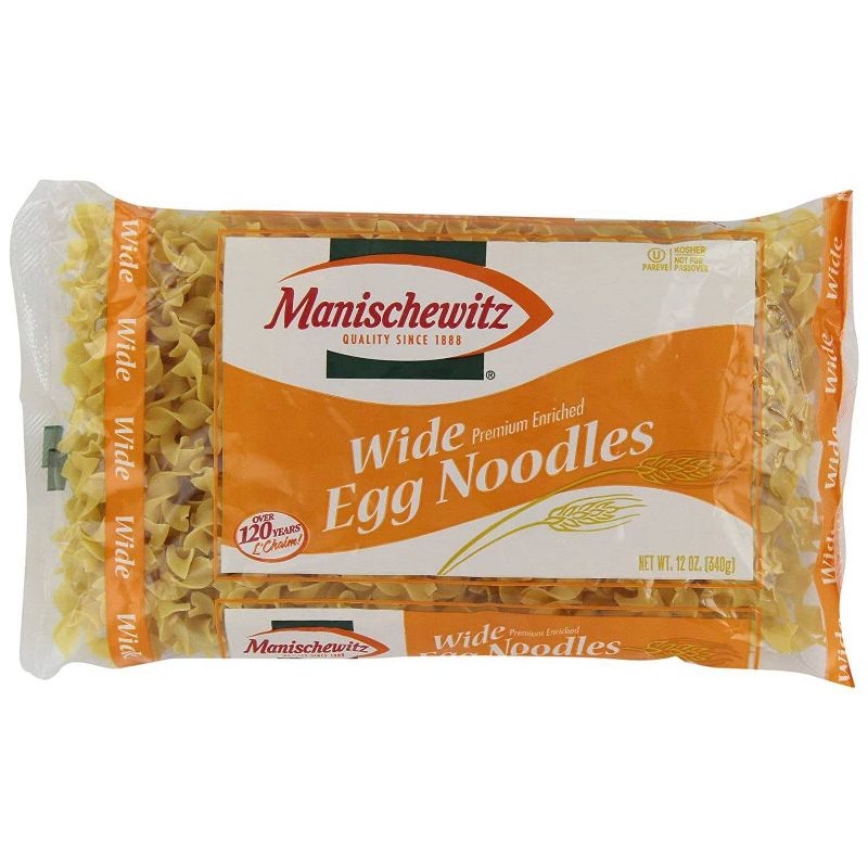 Manischewitz Wide Egg Noodles - 12oz, 1 of 4