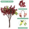 Unique Bargains Foam Handmade Lifelike Durable Artificial Holly Berry 9.8" - 2 of 4