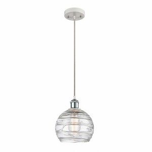 Innovations Lighting Athens Deco Swirl 1 - Light Pendant in  white/polished chrome - 1 of 1