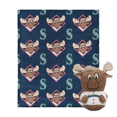 MLB Seattle Mariners Mascot Silk Touch Throw Blanket and 11" Plush