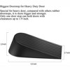 Attop Big Door Stopper 2 Packs Heavy Duty Wedge Rubber Door Stop Works on All Floor Surfaces Non-Scratching Doorstops Special (Black) - 2 of 4