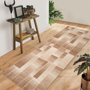 Area Rug Modern Geometric Patchwork , Indoor Rugs for Living Room, Bedroom, Throw Carpet Floor Decor for Entryway Dining Room Office Nursery - 1 of 4
