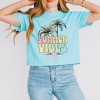 Simply Sage Market Women's Summer Vibes Only  Short Sleeve Relaxed Fit Cropped Tee - 2 of 3