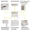 Lyngins 2 Drawers Nightstand with USB Ports and Outlets,End Table with Charging Station and Wood Legs for Bedroom,Living Room - 4 of 4